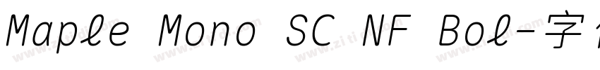 Maple Mono SC NF Bol字体转换